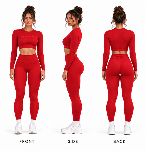 The Signature Bow Set — Famous Red