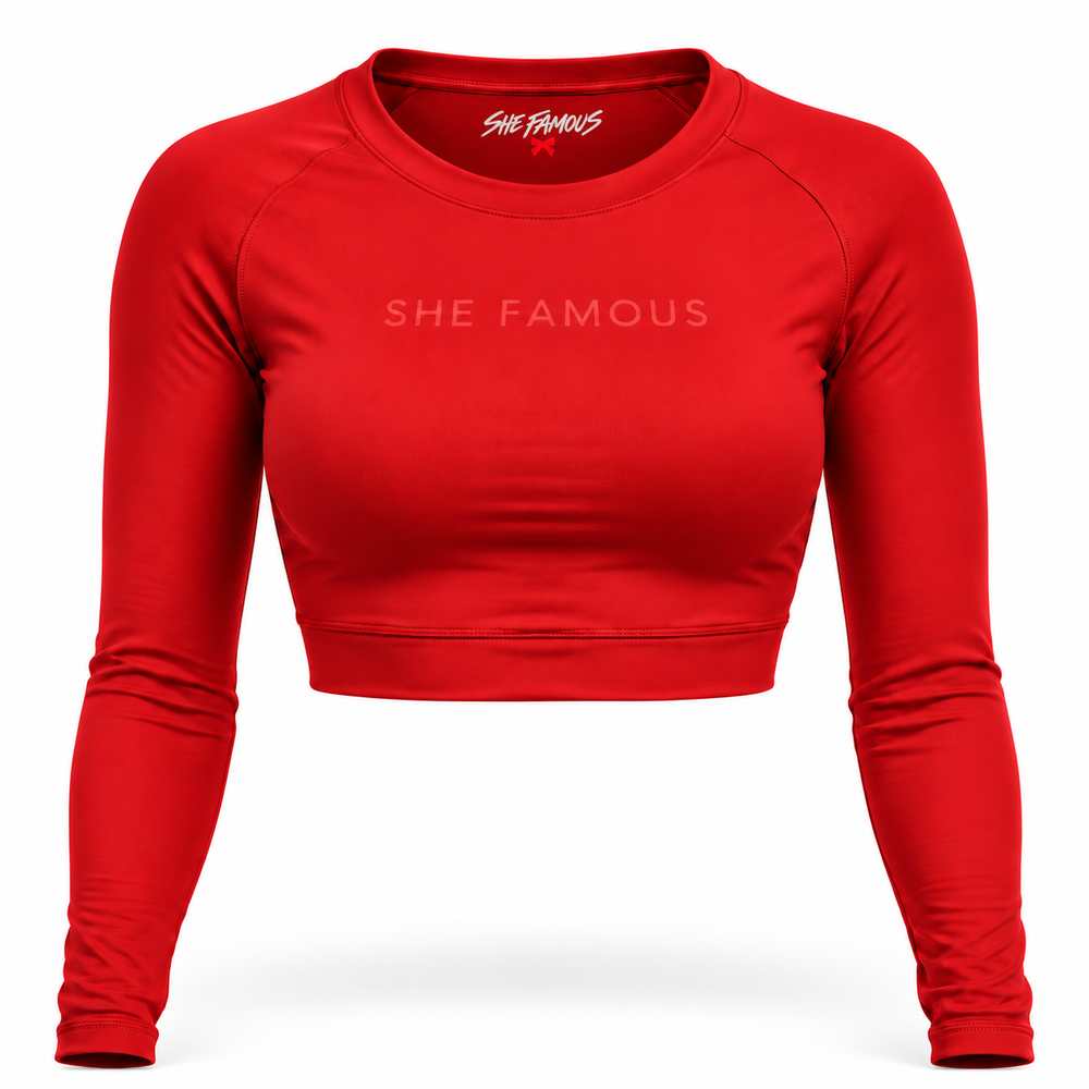 The Famous Second Skin Top-Famous Red