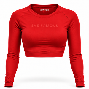The Famous Second Skin Top-Famous Red